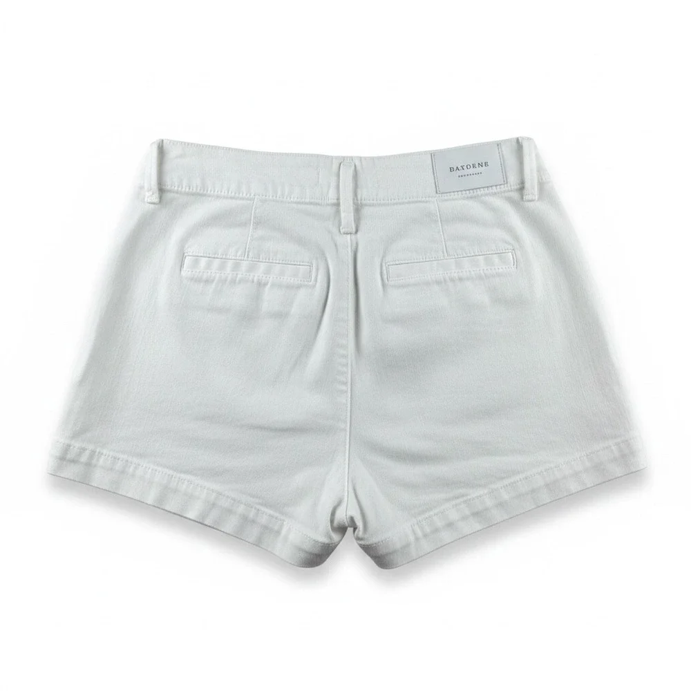 Loft White Denim Utility Shorts Womens 24‎ Petite 00 High Rise Patch Pocket